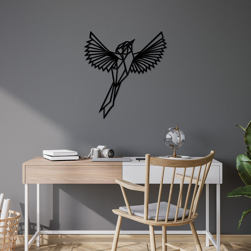 Stylish Decorative Metal Wall Accessory, Black, 27.6 x 29.5 inches | 100% Metal Construction, Thickness: 0.06 inches | Perfect for Home Décor, Easy to Hang, Durable and Modern Design for Any Room