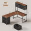 Bureau de jeu en L 62,2 po Farmhouse-1846008607