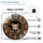 Wooden Wall Clock with Fox Design Home Decor Art - 12'' Modern Glass Wall Clock