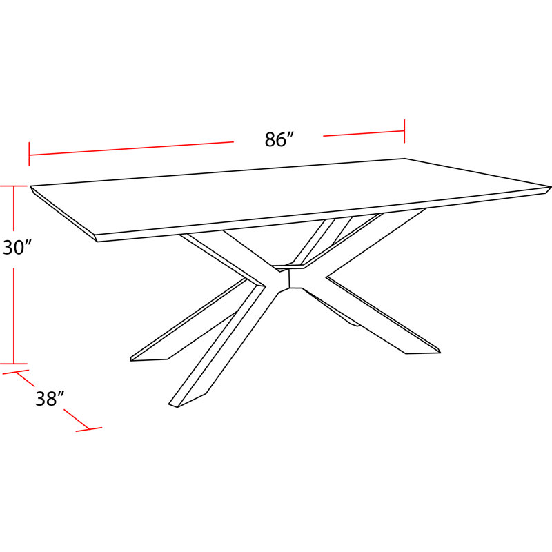 Imogen Solid Wood Rectangular Dining Table