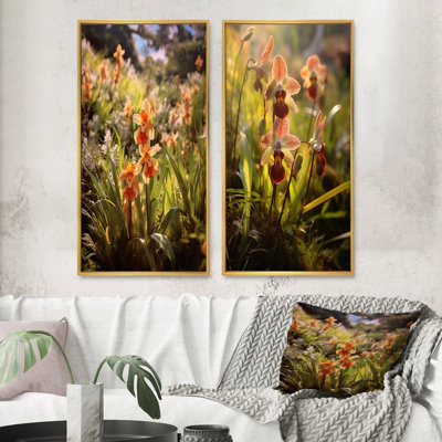 «Exotic Orchids Elegance», 2 pièces