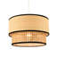 30cm Rattan Drum Pendant Shade