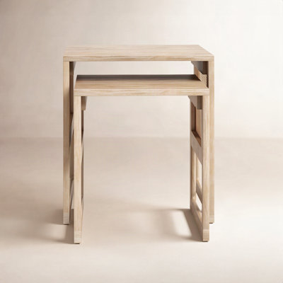 Cinna Solid Wood Nesting End Table