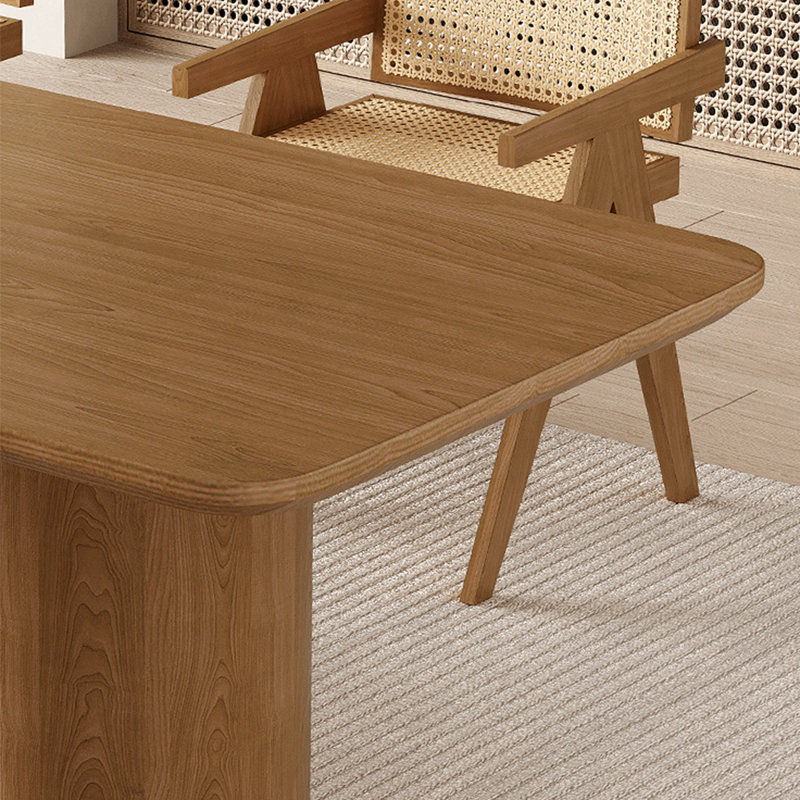 Ensemble de table de salle à manger japonais en bois massif