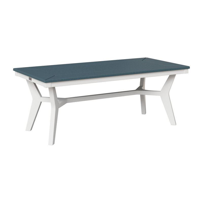 Berlin Gardens Mayhew Rectangular Coffee Table, Slate/White