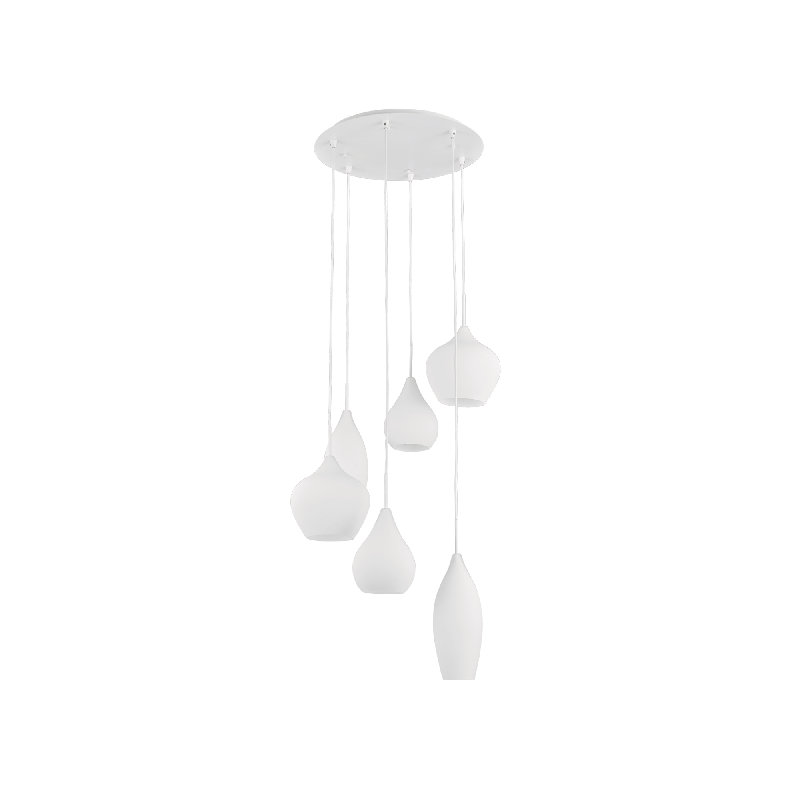 6 - Light White Cluster Pendant