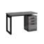 Bureau d'ordinateur Petrella, bureau à domicile, ordinateur portable, installation à gauche, à droite, tiroirs de rangement, L 48 po, bureau, métal, stratifié-717841233-607049569