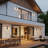 Black Dimmable Led Outdoor Wall Light With Sphere Glass And Pc Shade