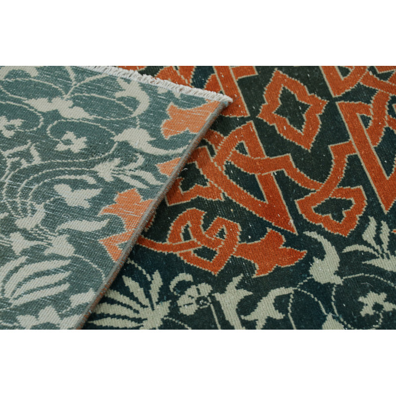 One-of-a-Kind 3'3”x9'6” Hand Knotted Area Rug