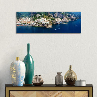 Aerial View, Amalfi Coast, Salerno, Campania, Italy- Gallery-Wrapped Canvas Giclée