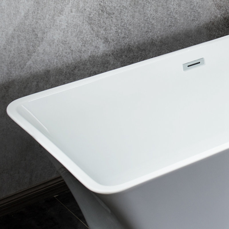 55'' x 28.5'' Freestanding Soaking Acrylic Bathtub