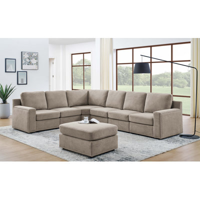 Canapé modulaire rembourré 7 pièces Ruriko