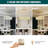 33.5" Modern Gold Rectangle Chandelier-249224877-249224874