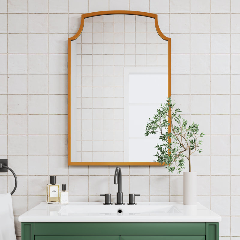 Dolly 20" W X 30" H Medicine Cabinet With Mirror, Antique Brass