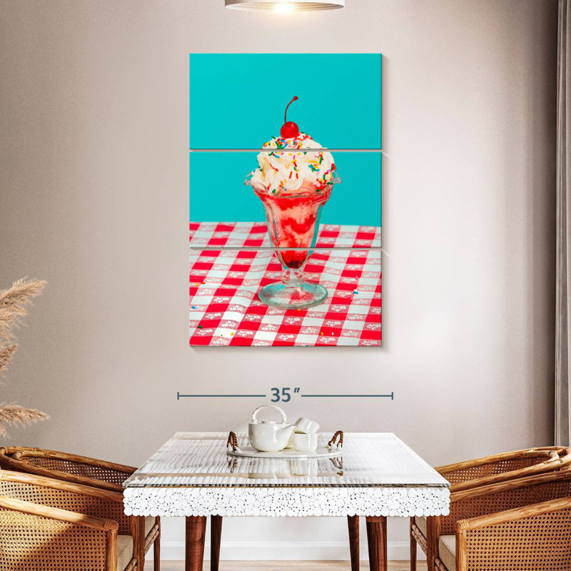 Yarlin Ice Cream Sundae, 50" H x 32" W