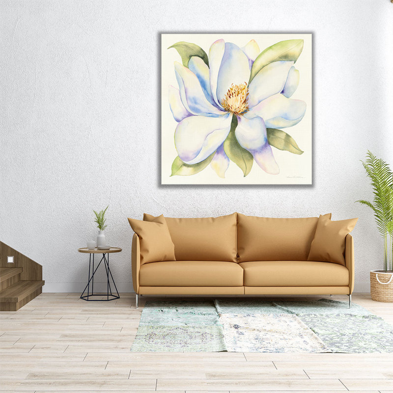 Magnolia - reproduction d'art sur toile, H 24 po x l 24 po