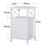 NS Wooden Bedside Table with Open Storage Shelf, Modern Nightstand for Bedroom, Living Room-464848061