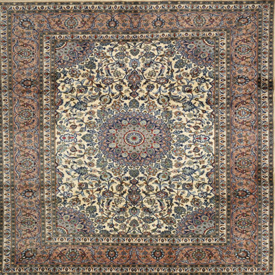 Tapis oriental gris / bleu