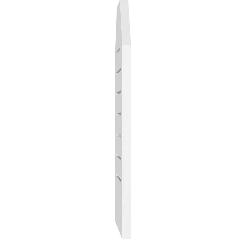 Octagonal Top Surface Mount Functional Standard Frame PVC Gable Vent, 14" H x 30" W