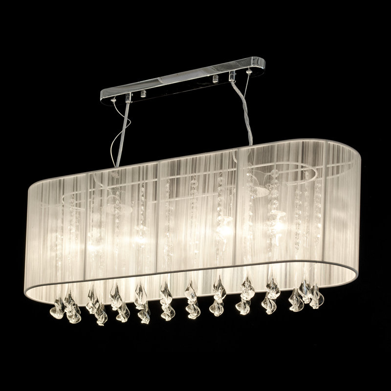 Boughner Poly-Blend Semi Flush Mount, White