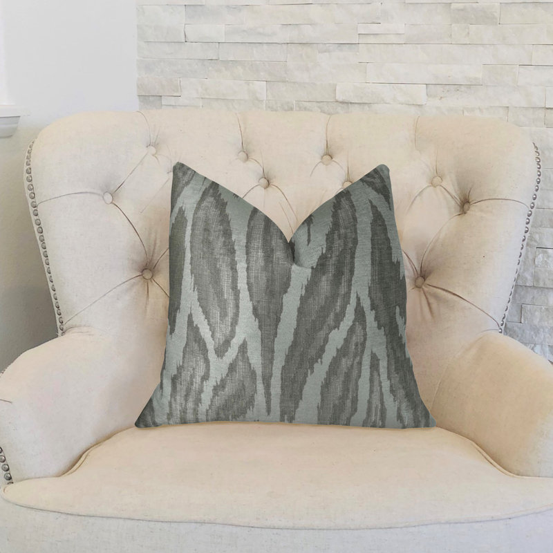 Coussin de luxe fabriqué à la main agate River, 20 po x 20 po, Coussin décoratif