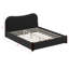 Lit plateforme tapissier avec tête de lit courbée, cadre de lit plateforme en bois moderne-157908000-157908002