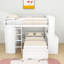 Lit mezzanine multifonctionnel en bois avec lit simple supplémentaire, armoire, bureau, tablettes et tiroirs-1449162499-1449162501