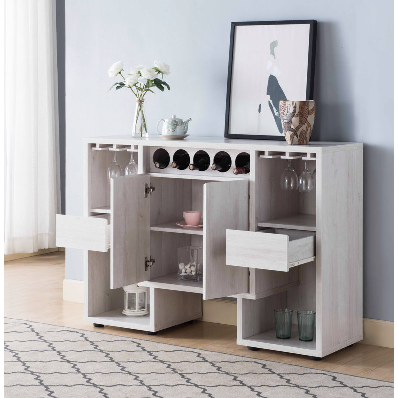 Armoire d'appoint avec support à vin