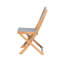 Malcom Folding Patio Dining Side Chair with Cushion