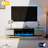 69"Media Console For TVs Up To 80" With Electric Fireplace, Large TV Stand with Led Light-1314373311