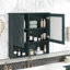 Armoire de toilette murale 2 en 1 avec tablettes réglables et portes à fermeture douce