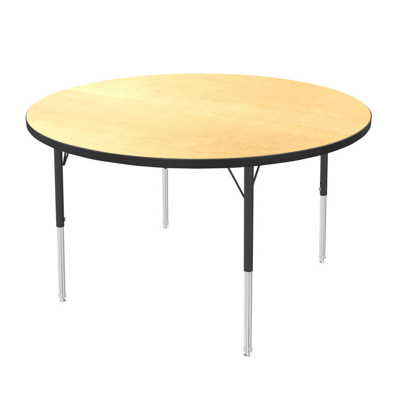 Table d'activité ronde à hauteur réglable Marco MG Series, H 30 po x L 36 po x l 36 po, Érable fusion