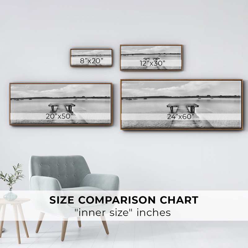 Look Inside- Framed Canvas, 24" H x 60" W