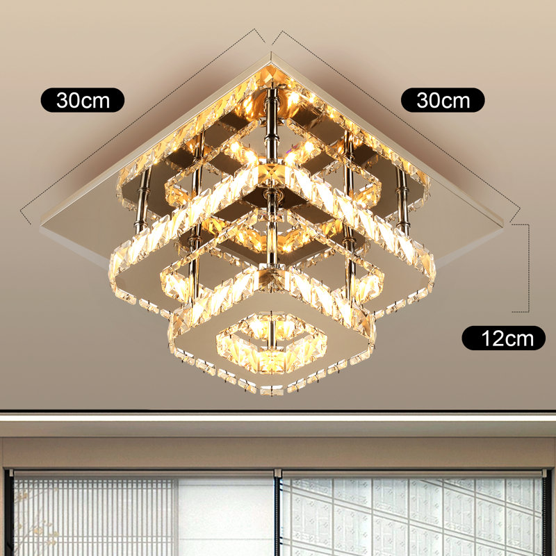 2-Light Semi Flush Mount