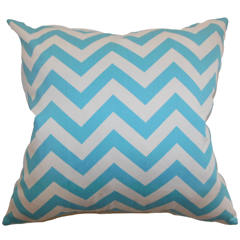 Xayabury Chevron Sham Set, Euro, Girly Blue