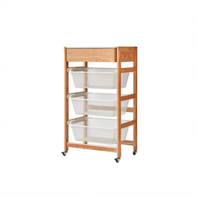 Dimensions: 17.32*15.16*17.72 inches (W*D*H). This product boasts a high-end design with an elegant natural wood color, exuding sophistication and class.