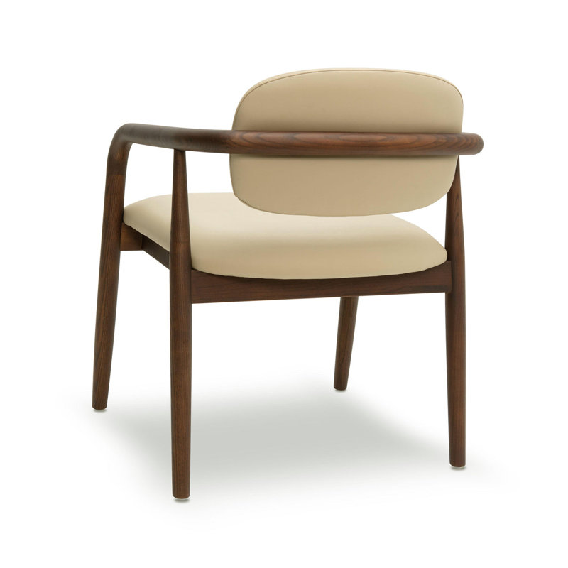 Chaise en cuir Juan Taupe