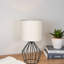Lampe moderne noire avec base évidée