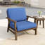 Bevelyn Blue Acacia Outdoor Chair Set with Cushions-644042767