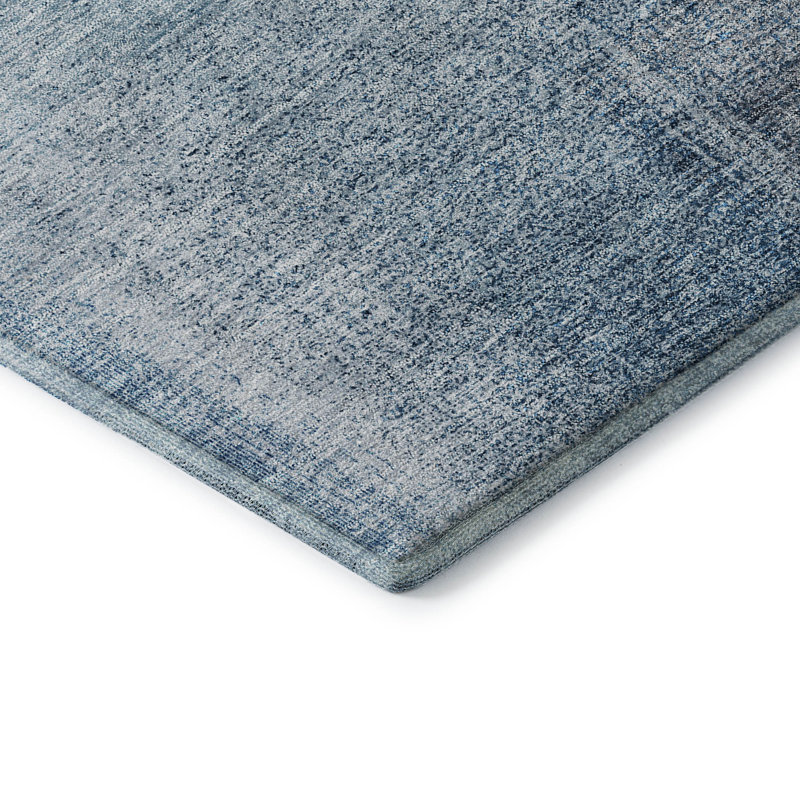 Tapis en denim de qualité supérieure lavable à la machine Tweedy, Rectangle 2 pi 6 po x 3 pi 10 po
