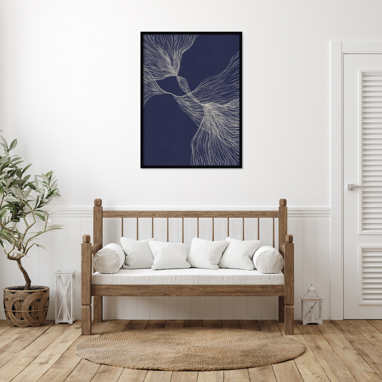 Interaction 1 by Alisa Galitsyna, Black, 41" H x 31" W x 1" D