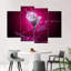 Ensemble de 4 pièces cocktail sur fond rose-103064124