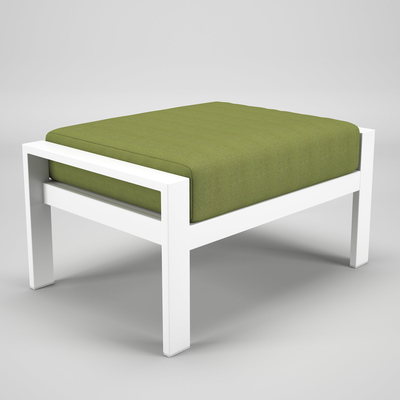 Townsend Sunbrella® Patio Ottoman, Spectrum Cilantro