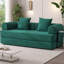 Canapé-lit modulaire pliable compressé avec structure en métal, canapé convertible 2 places en velours côtelé avec pochette de rangement pour les petits espaces, les appartements et les dortoirs-465241004
