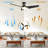 Emmly 52'' Ceiling Fan with LED Lights