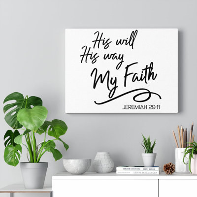 Way My Faith - Wrapped Canvas Print