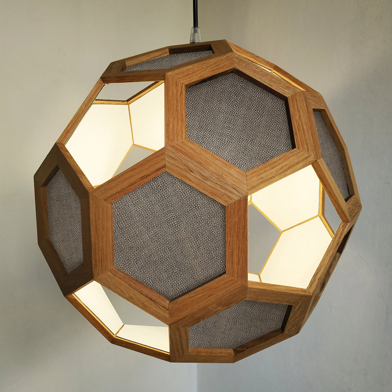 Chevalier 1 - Light Oil Pendant, Light Oak/Beige