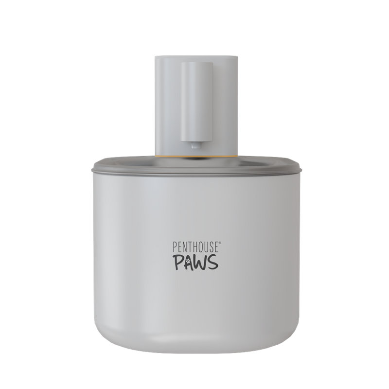 Penthouse Paws® Smart Wireless Cat Water Fountain 3.5L – WiFi App-Controlled, Ultra-Quiet 23 dB, Filtered, Battery-Powered Design, Stainless Steel