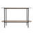 Wilkins 48 in. W Elongated Marble and Iron 2-Tier Console Table