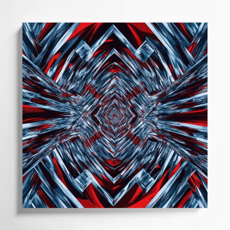 Art sur toile mauve Op Art 58, H 16 po x l 16 po